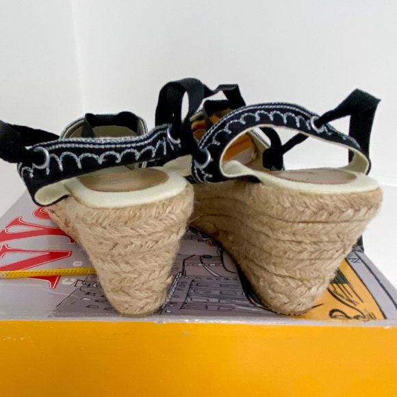 NYC Couture - Wrap Floral Beaded & Embroidered Espadrilles - Picture 9 of 15